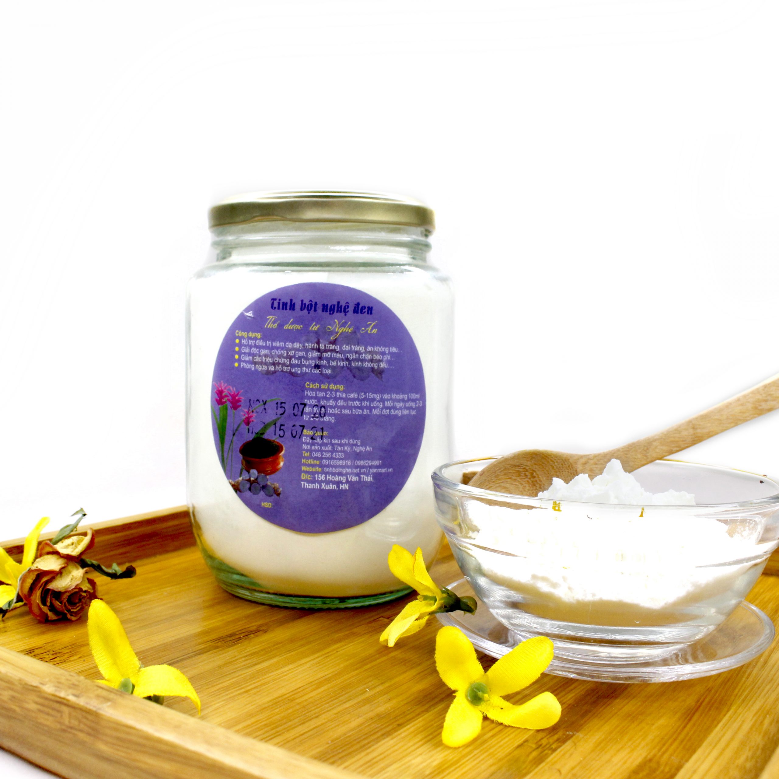 Tinh bột nghệ đen 500g