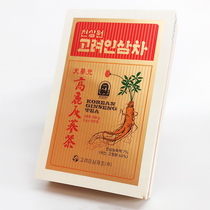 Trà sâm hộp gỗ Hàn Quốc 100 gói