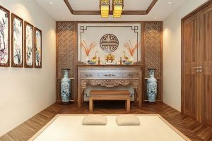 Thảm trải phòng thờ tăng sự trang nghiêm, chuẩn phong thủy